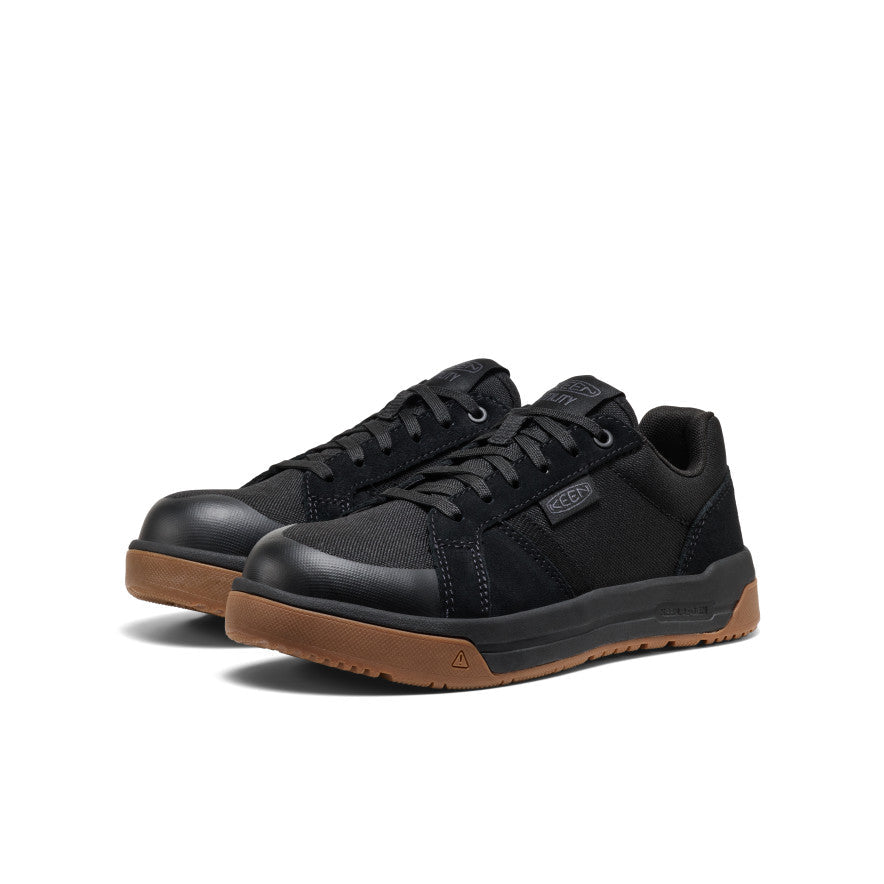 Keen Hot style | Women's Kenton Work Shoe (Carbon Toe) Black/Gum