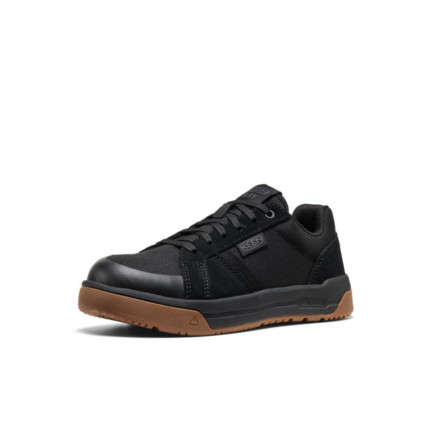 Keen Hot style | Women's Kenton Work Shoe (Carbon Toe) Black/Gum