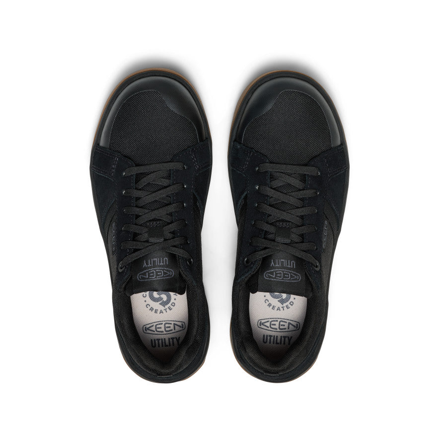 Keen Hot style | Women's Kenton Work Shoe (Carbon Toe) Black/Gum