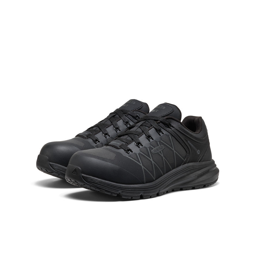 Keen Online | Women's Vista Energy XT Work Sneaker INT MET (Carbon Toe) Black/Magnet