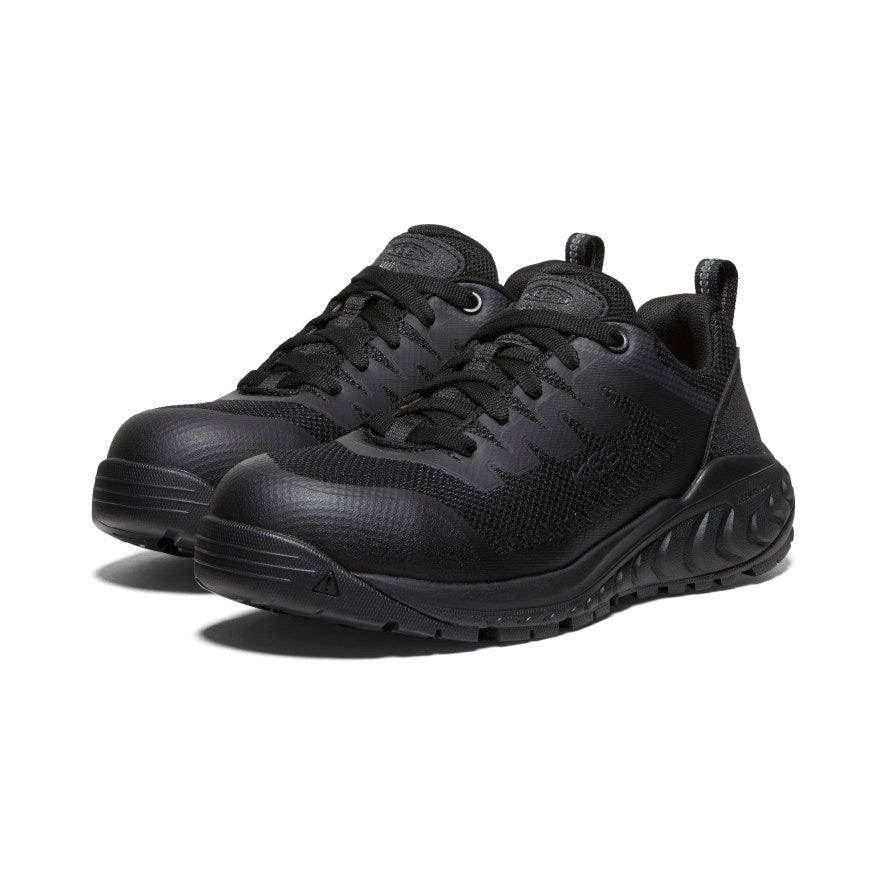 Keen On sale | Women's Arvada ESD Work Sneaker (Carbon Toe) Black/Black