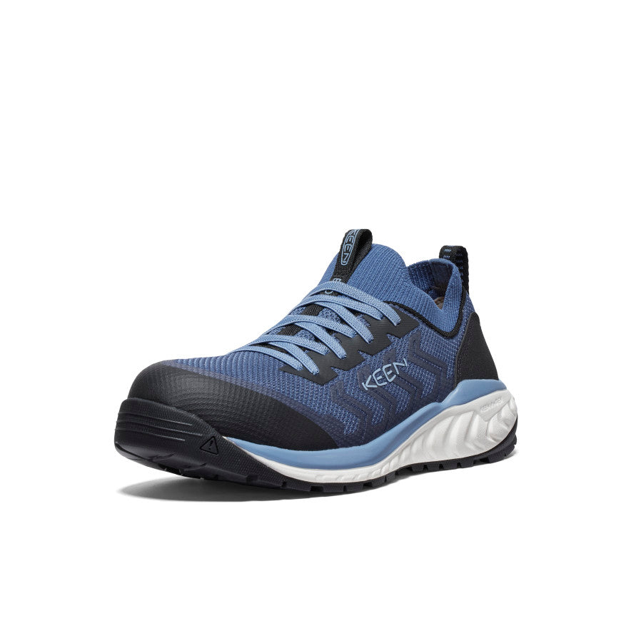 Keen Near Me | Women's Arvada Shift ESD Work Sneaker (Carbon Toe) Vintage Indigo/Faded Denim