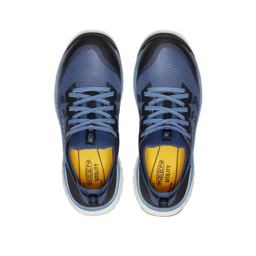 Keen Near Me | Women's Arvada Shift ESD Work Sneaker (Carbon Toe) Vintage Indigo/Faded Denim