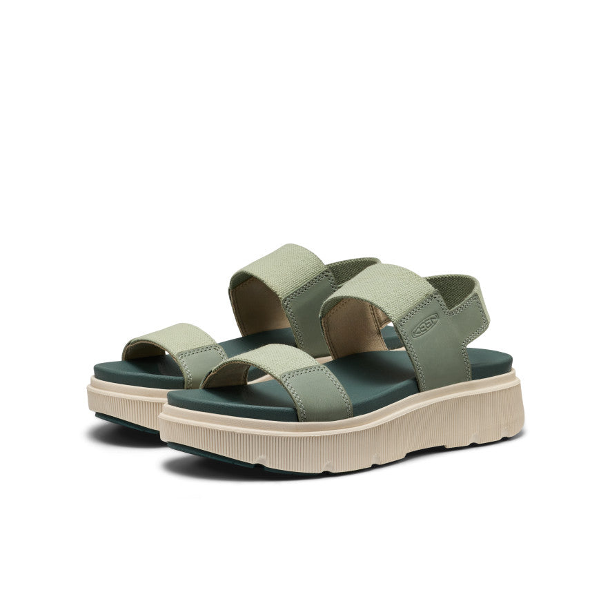 Keen | Women's Elle Mila Backstrap Sandal Lily Pad/Dark Forest