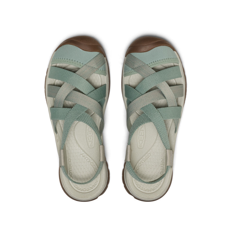 Keen New | Women's Whisper Lattice Sandal Lily Pad/Plaza Taupe
