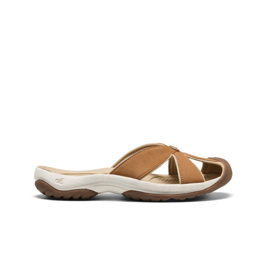 Keen Near Me | Women's Bali Leather Slide Sandal Chipmunk/Birch