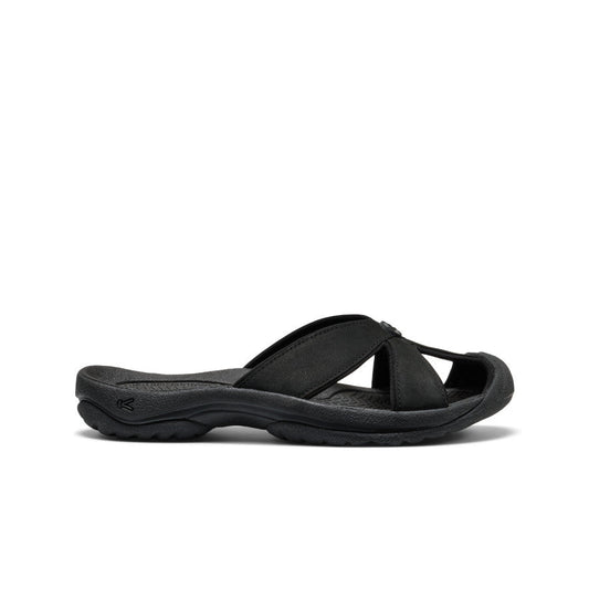 Keen | Women's Bali Leather Slide Sandal Black/Black