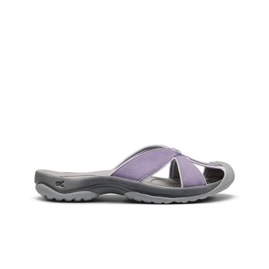 Keen Online | Women's Bali Leather Slide Sandal Purple Haze/Steel Grey