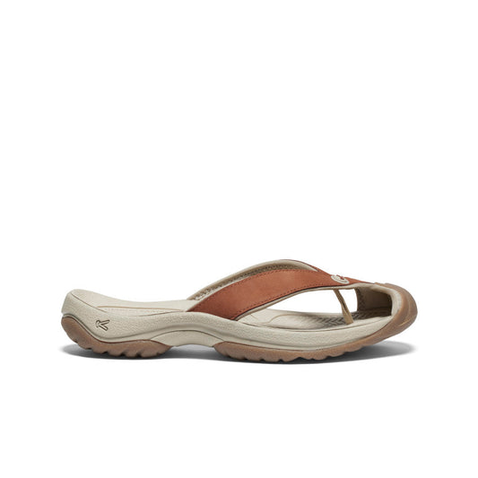 Keen On sale | Women's Waimea Leather Flip-Flop Sorrel Horse/Plaza Taupe
