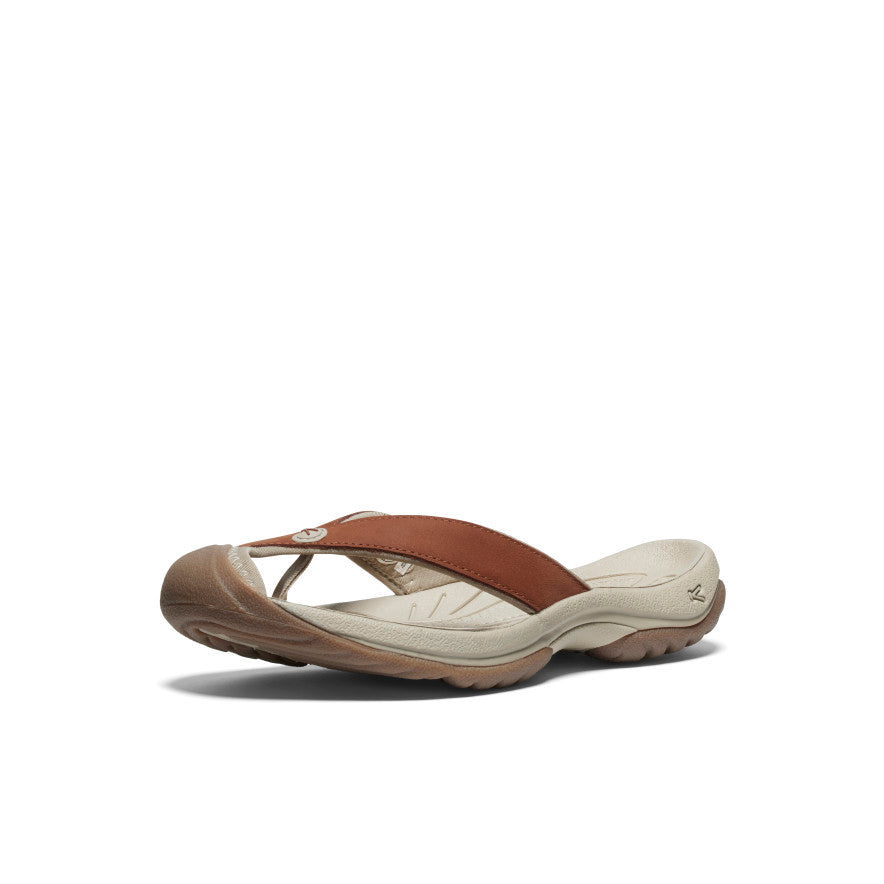 Keen On sale | Women's Waimea Leather Flip-Flop Sorrel Horse/Plaza Taupe