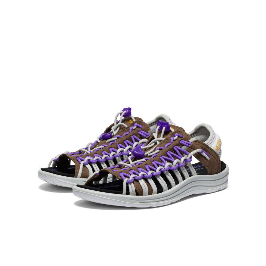Keen Online | Women's UNEEK II Open Toe x emmi Dark Earth/Tillandsia Purple