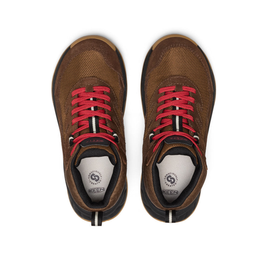 Keen Sale | Big Kids' Hightrail Waterproof Hiking Boot Dark Earth/Garnet