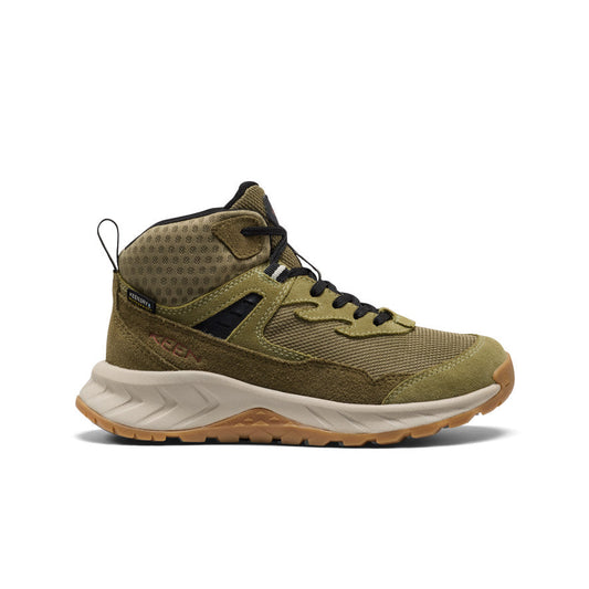 Keen Discount | Big Kids' Hightrail Waterproof Hiking Boot Dark Olive/Martini Olive