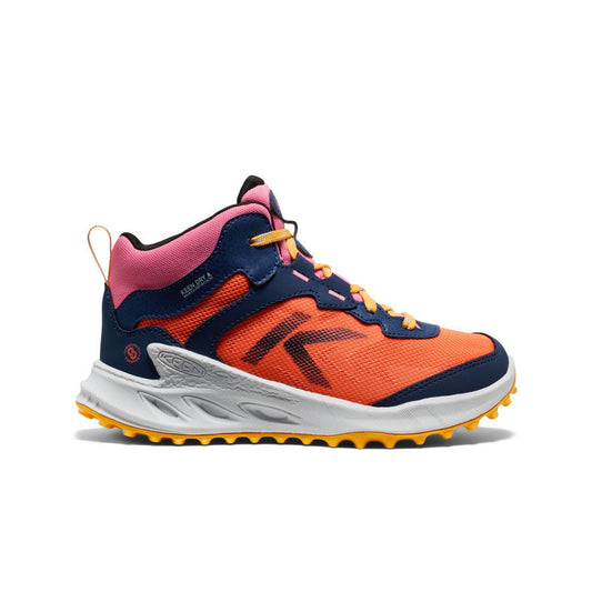 Keen Discount | Big Kids' Zionic Waterproof Boot Naval Academy/Nasturtium