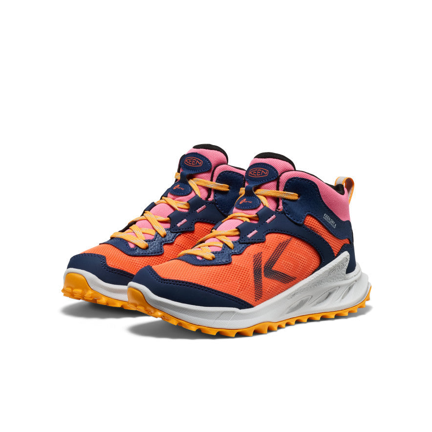 Keen Discount | Big Kids' Zionic Waterproof Boot Naval Academy/Nasturtium