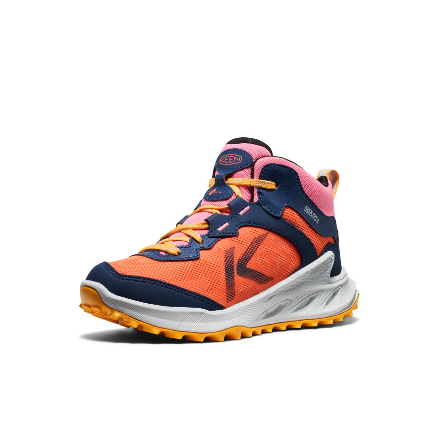 Keen Discount | Big Kids' Zionic Waterproof Boot Naval Academy/Nasturtium