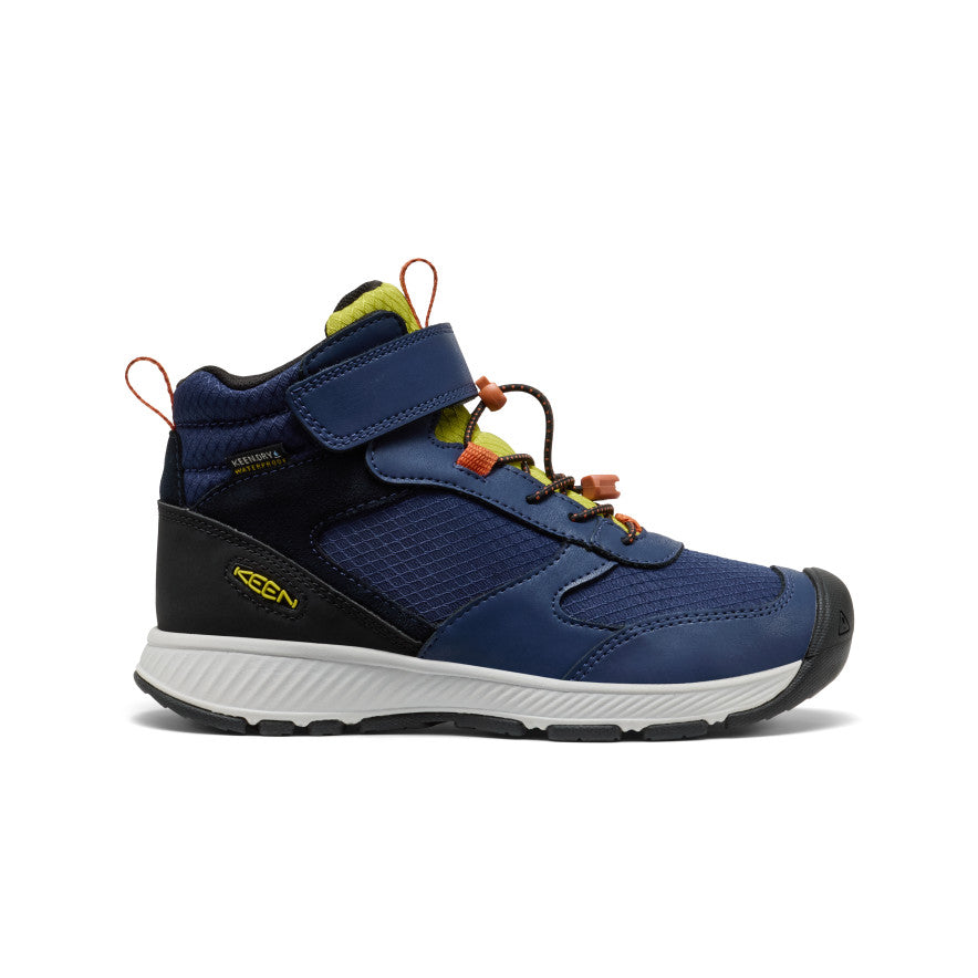 Keen US | Big Kids' Skua Waterproof Boot Naval Academy/Rogue Green