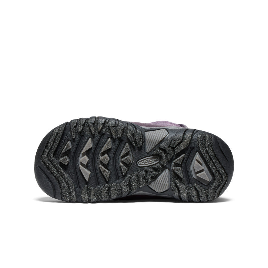 Keen Near Me | Little Kids' Puffrider Waterproof Winter Boot Black Plum/Daiquiri Green