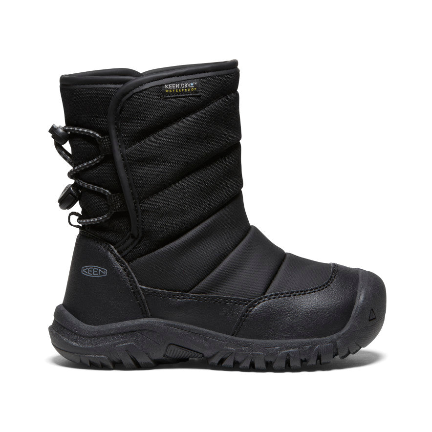 Keen Popular style | Little Kids' Puffrider Waterproof Winter Boot Black/Steel Grey