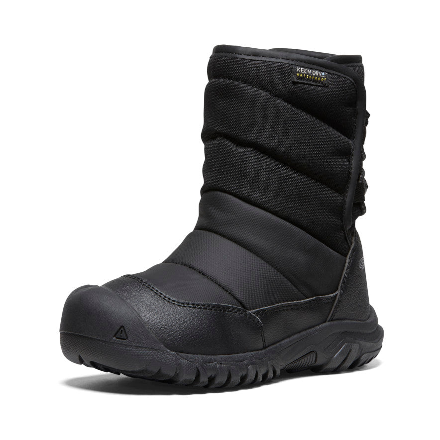Keen Popular style | Little Kids' Puffrider Waterproof Winter Boot Black/Steel Grey