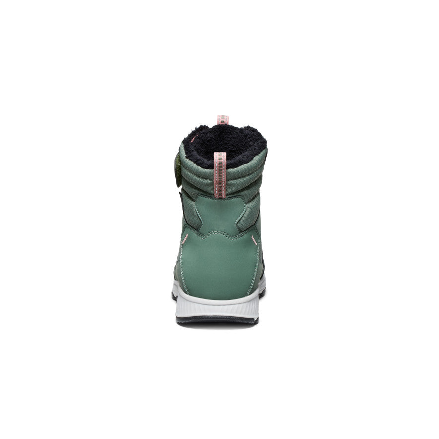 Keen Online | Big Kids' Skua Waterproof Winter Boot Dark Forest/Rose Elegance