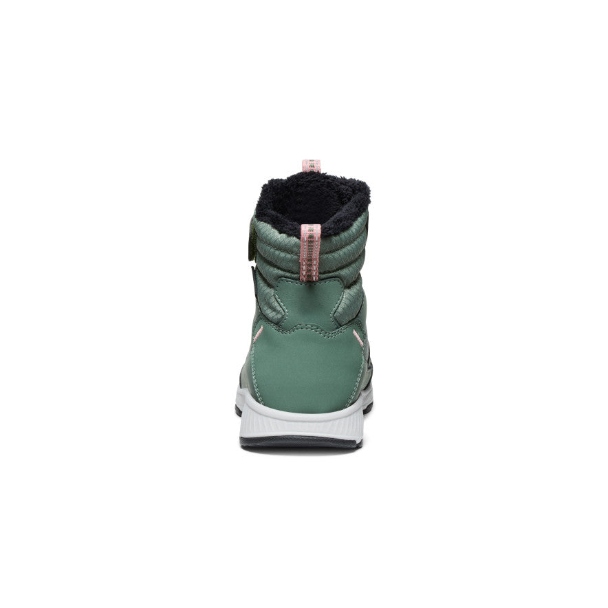 Keen Discount | Little Kids' Skua Waterproof Winter Boot Dark Forest/Rose Elegance