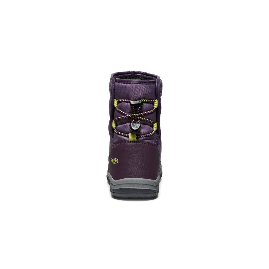 Keen Hot style | Big Kids' Puffrider Waterproof Winter Boot Black Plum/Daiquiri Green