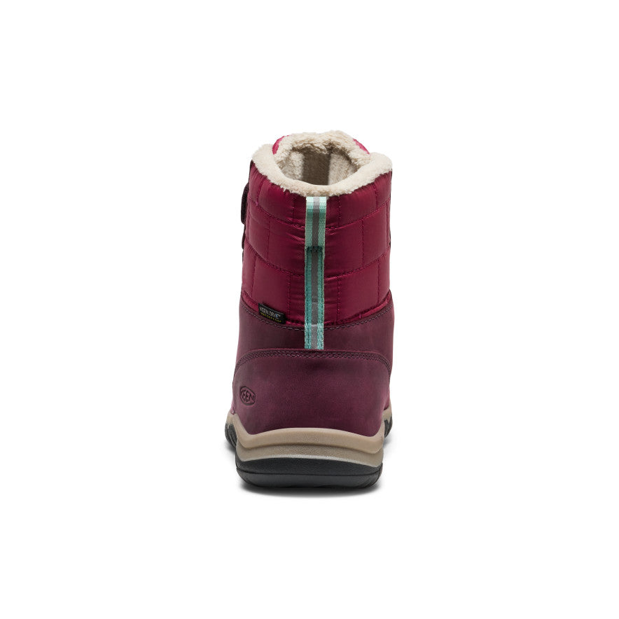 Keen New | Big Kids' Kanibou Waterproof Winter Boot Fig/Pink Lemonade