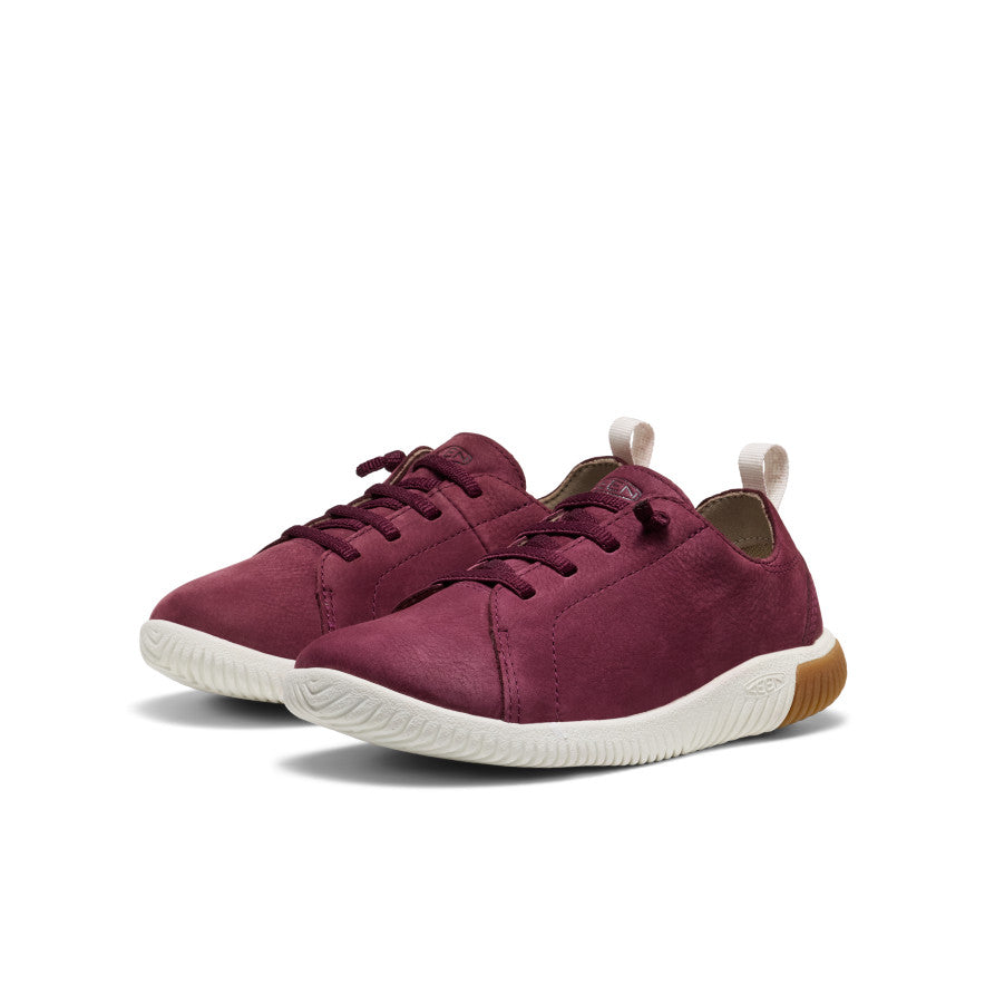 Keen Popular style | Big Kids' KNX Leather Sneaker Fig/Star White