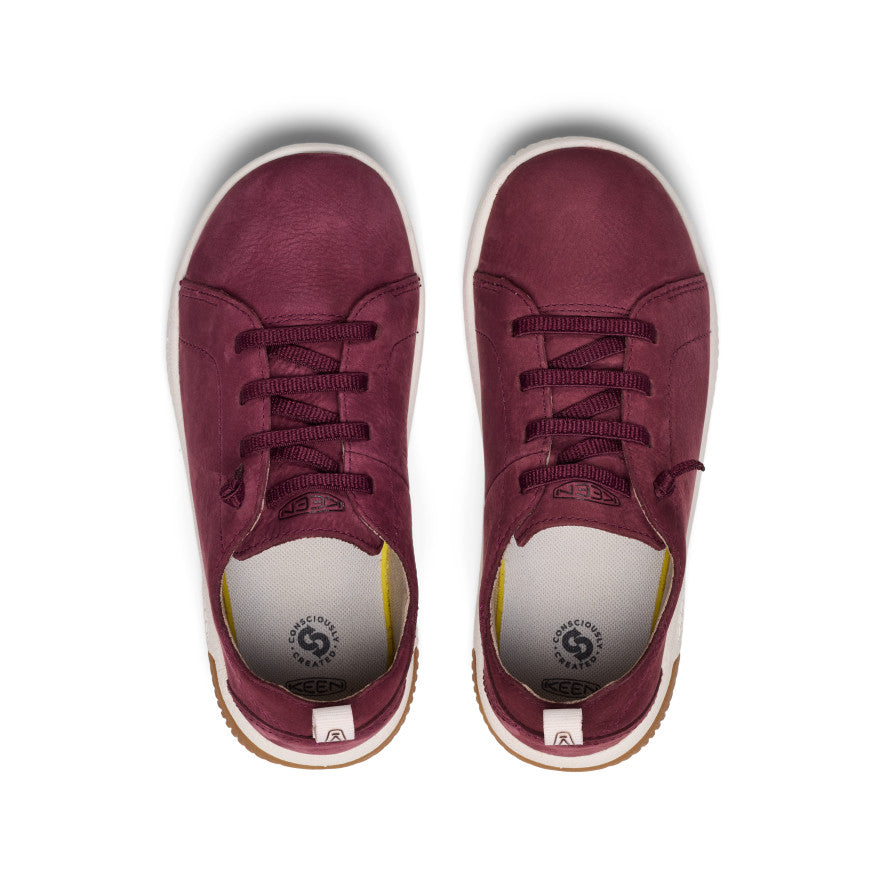 Keen Popular style | Big Kids' KNX Leather Sneaker Fig/Star White