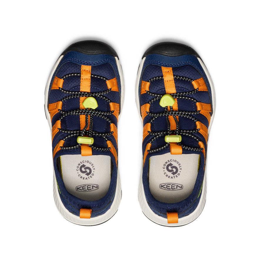 Keen New | Little Kids' Motozoa Sneaker Naval Academy/Bright Marigold