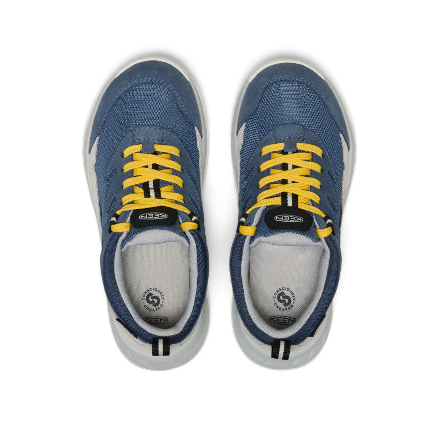 Keen US | Big Kids' Hightrail Waterproof Hiking Shoe Vintage Indigo/Alloy