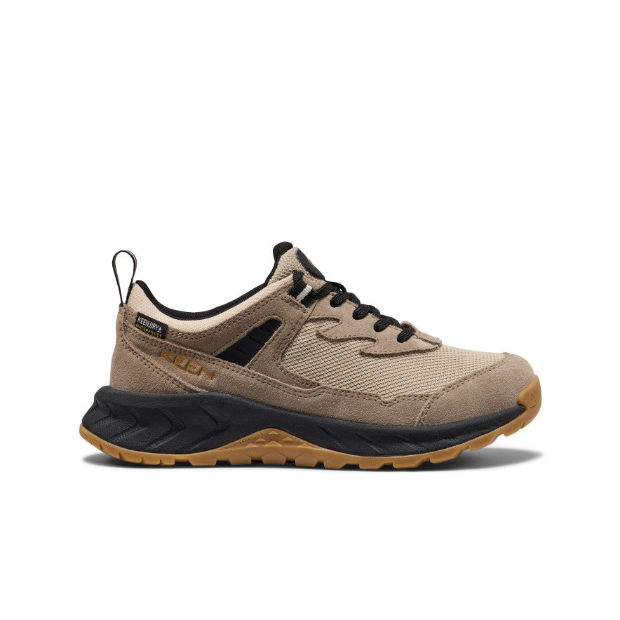 Keen Near Me | Big Kids' Hightrail Waterproof Hiking Shoe Brindle/Oak Buff