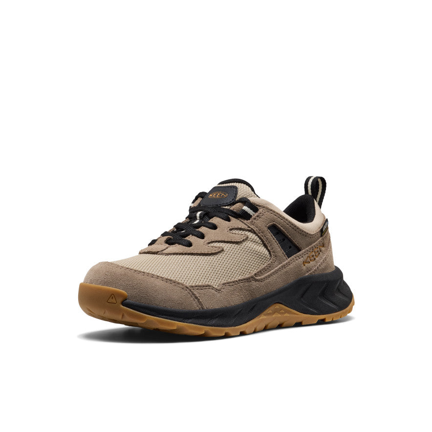 Keen Near Me | Big Kids' Hightrail Waterproof Hiking Shoe Brindle/Oak Buff