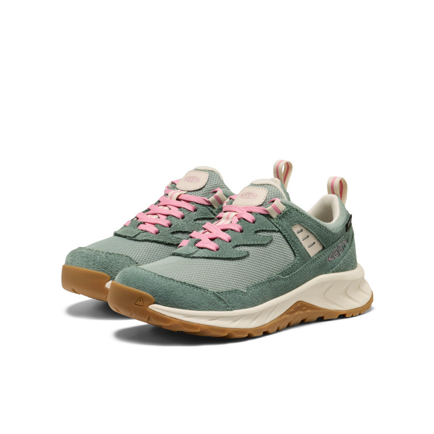 Keen | Big Kids' Hightrail Waterproof Hiking Shoe Lily Pad/Cashmere Rose