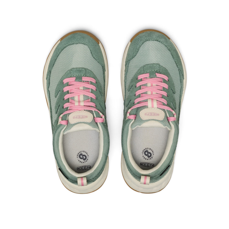 Keen | Big Kids' Hightrail Waterproof Hiking Shoe Lily Pad/Cashmere Rose