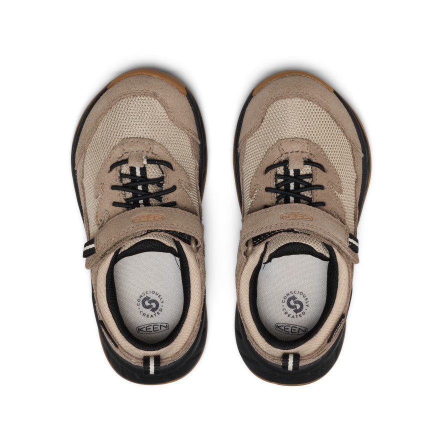 Keen Discount | Little Kids' Hightrail Waterproof Hiking Shoe Brindle/Oak Buff