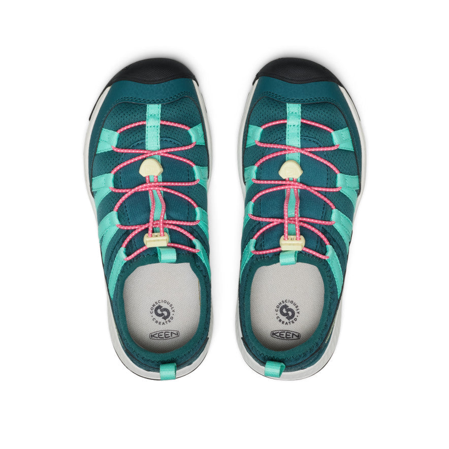 Keen New | Big Kids' Motozoa Sneaker Mediterranea/Pink Lemonade