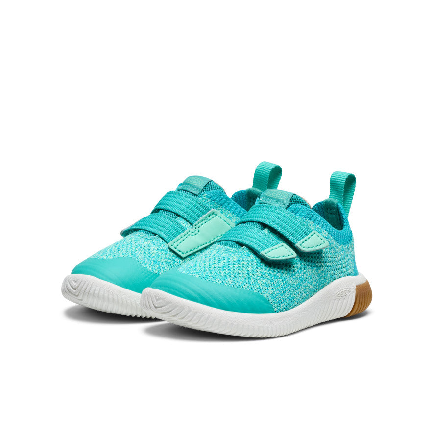 Keen | Toddlers' KNX Knit Double Strap Bright Aqua/Cabbage