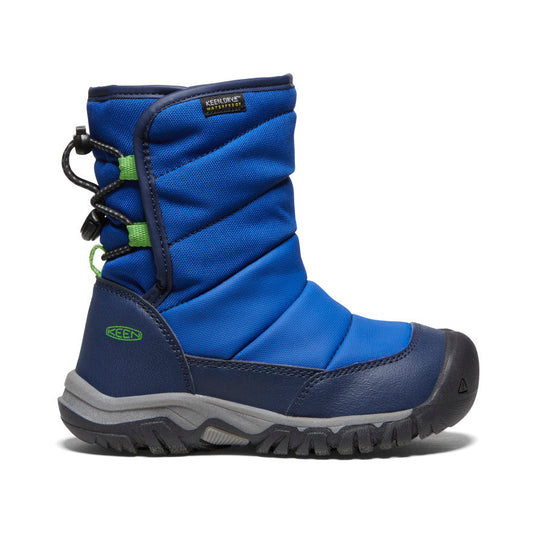 Keen | Little Kids' Puffrider Waterproof Winter Boot Naval Academy/Surf