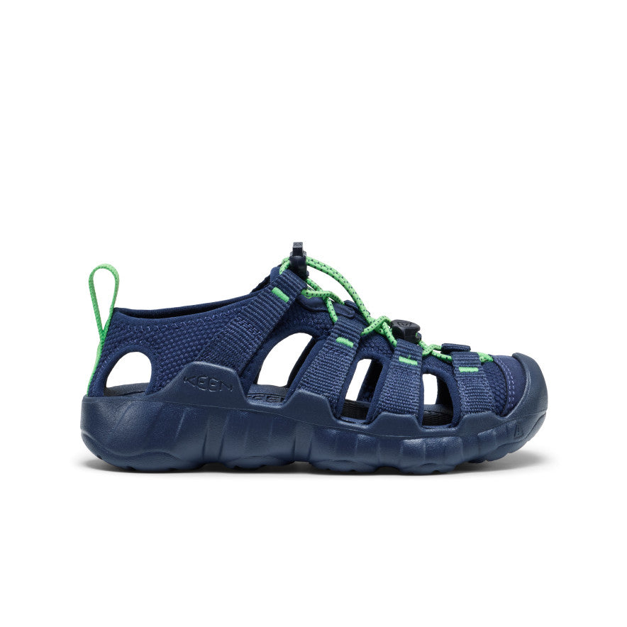 Keen US | Big Kids' Hyperport H2 Sandal Naval Academy/Vibrant Green
