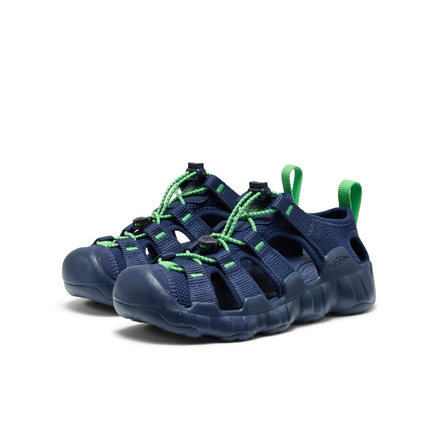 Keen US | Big Kids' Hyperport H2 Sandal Naval Academy/Vibrant Green